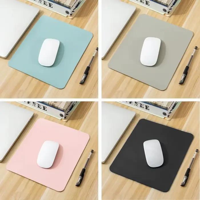 Tapis de souris en cuir PU antidérapant pour gaming et travail confortable à offrir pour bureau et ordinateur portable