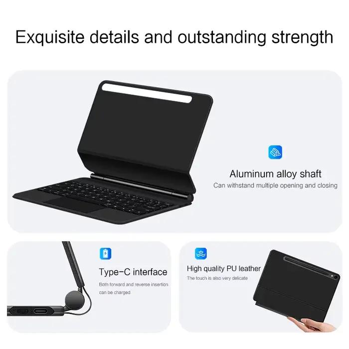 Clavier magique pour Samsung Galaxy Tab S9 FE S10 FE S10 Lite 10.9" S9 S8 S7 11 pouces