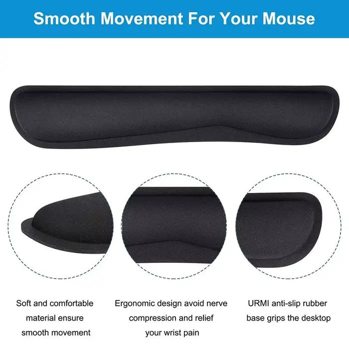 Tapis de souris ergonomique en mousse à mémoire de forme