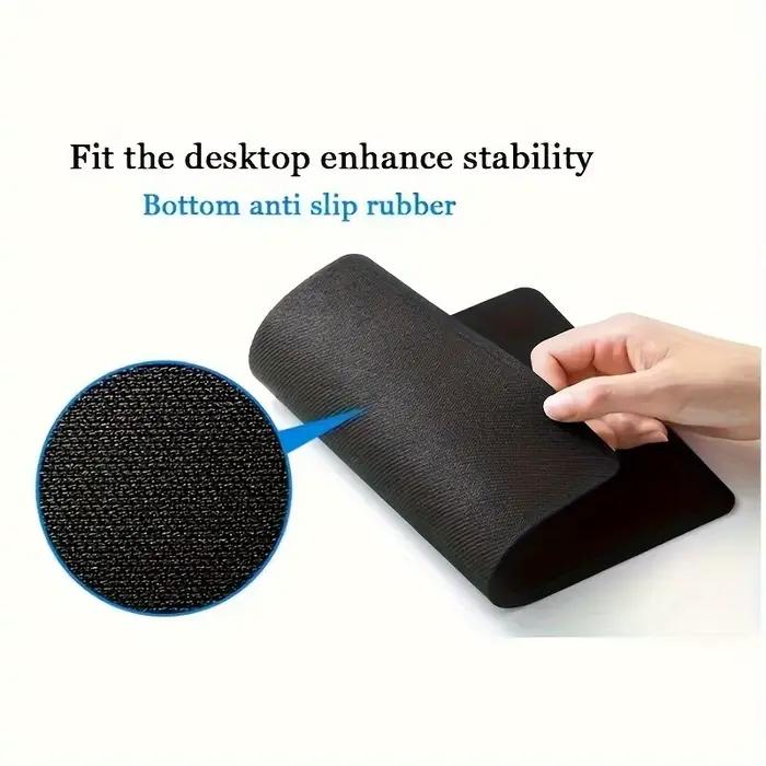Tapis de souris raccourcis caoutchouc noir professionnel pour étudiants et professionnels améliorant la productivité et l'esthétique du bureau