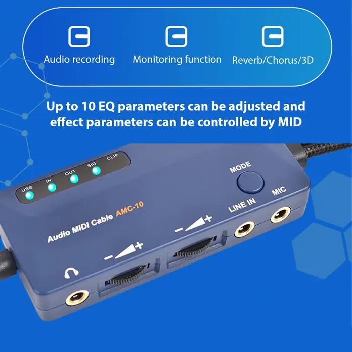 Câble adaptateur MIDI vers USB A DOREMiDi pour l'édition et l'enregistrement d'audio