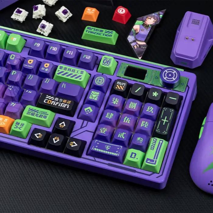 VALKYRIE VK99 clavier mécanique sans fil 3 modes TFT écran couleur bouton multifonction personnalisé