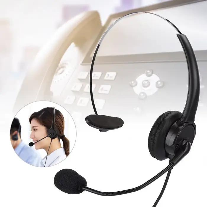 Casque de Téléphone Monaural Fixe avec Microphone