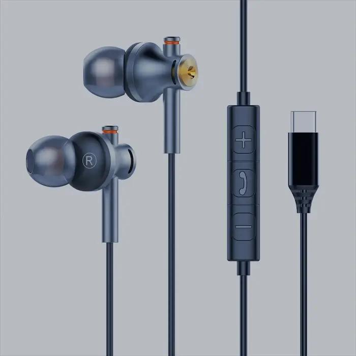 Écouteurs intra-auriculaires filaires Type-C avec son Dolby et réduction du bruit