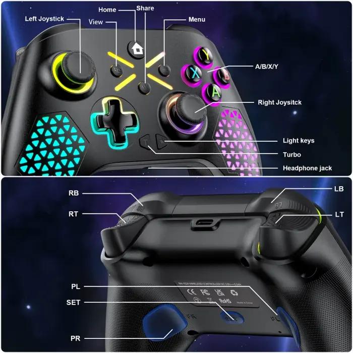 GAMROMBO contrôleur sans fil pour Xbox One/série S/X/PC manette de jeu 6 axes Vibration Joystick effet Hall jeu télécommande bascule