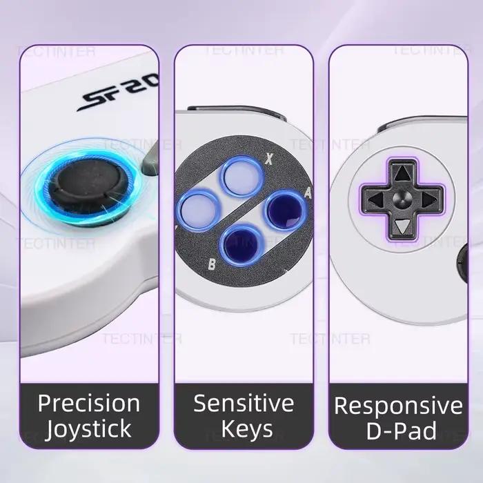2PC Jeu Vidéo Console Contrôleur pour SF2000/SF900/SG800 Portable De Poche Joueur de Jeu 3D Rocker Sans Fil Gamepad Double Joysi