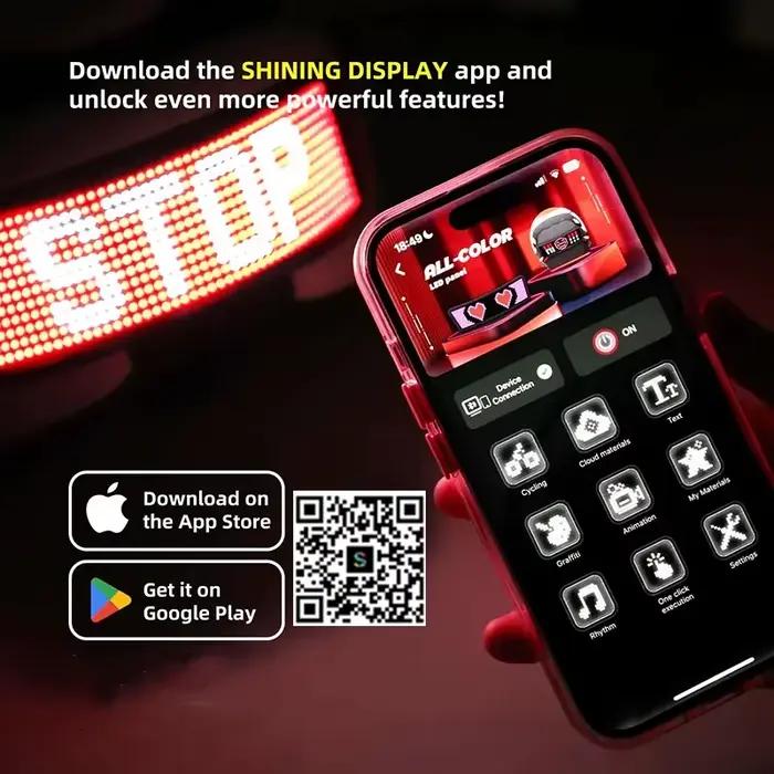 Feu arriere de casque led pour motards unisexe en polyester noir lumiere de signalisation pour casques et equipements de moto occasionnels