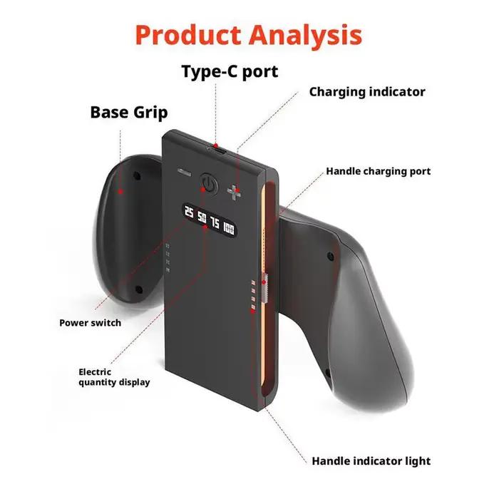 Poignée de charge 2000mAh pour Switch 2