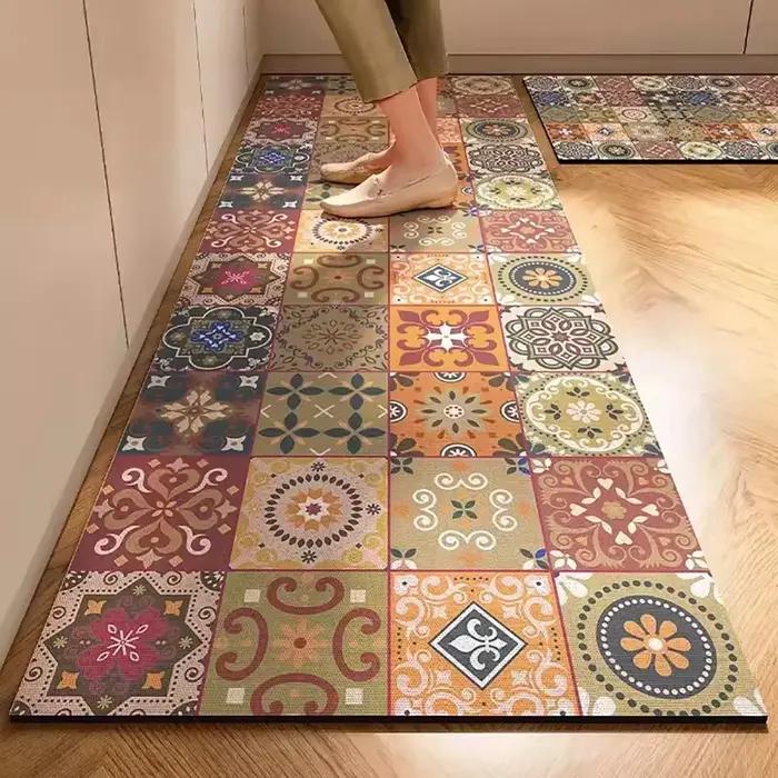 Tapis de cuisine imprimé, Long tapis de sol pour salon, chambre à coucher, paillasson d'entrée, décoration de salon