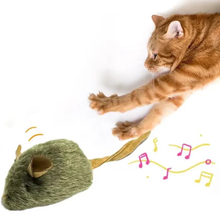 Jouet interactif en peluche pour chat