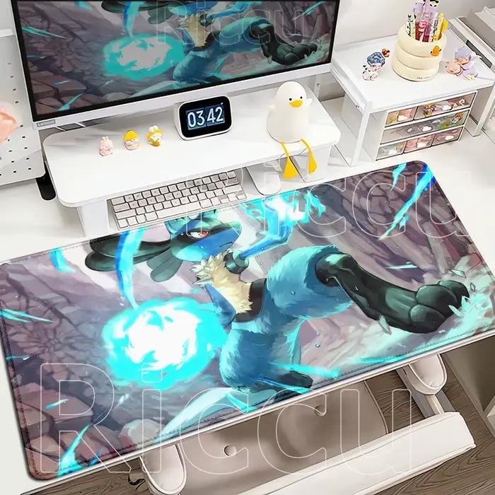 Nouveau tapis de souris Anime Cool POKEMON LUCARIO Mausepad Table d'ordinateur