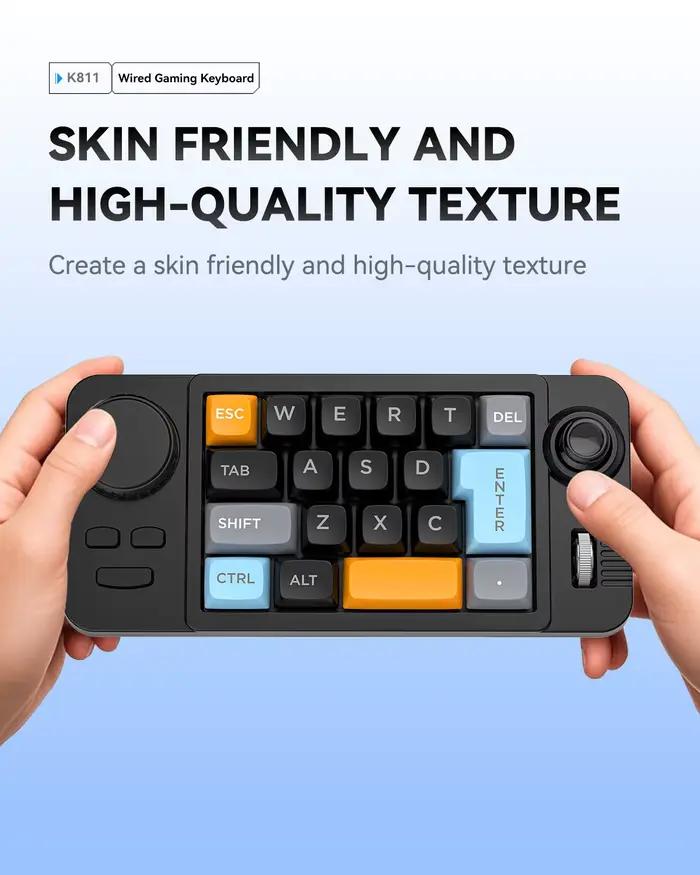 Clavier mécanique filaire Programmable avec molette de défilement de Volume