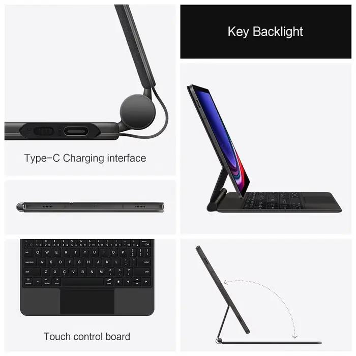 Clavier magique pour Samsung Galaxy Tab S9 FE S10 FE S10 Lite 10.9" S9 S8 S7 11 pouces