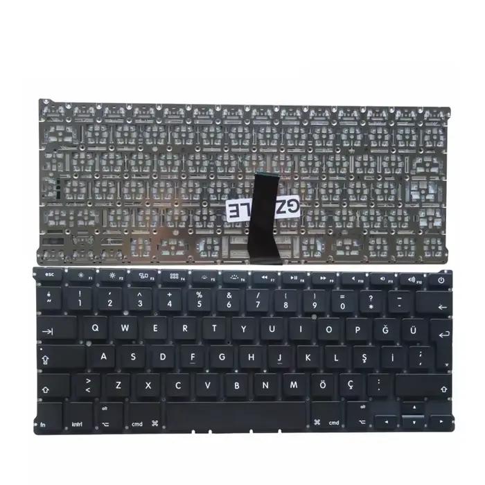 Clavier Multilingue Universel pour MacBook Air 13.3" A1466 A1369 A1405 Clavier d'Ordinateur Portable Anglais MD231 MD232 MC503 MC504 2011-2015 Blanc Café Marron Silver Violet Orange