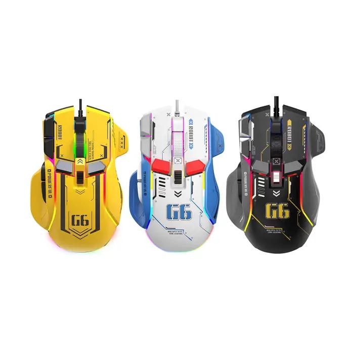 Souris de jeu programmable haut de gamme filaire 12800dpi 12 touches rétro-éclairage RVB pour Windows IOS bureau à domicile ordinateur portable occasions spéciales