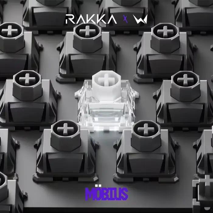 Clavier à interrupteurs magnétiques RAKKA x WuqueStudio Mobius Blanc 580gs Flux Magnétique Accessoires