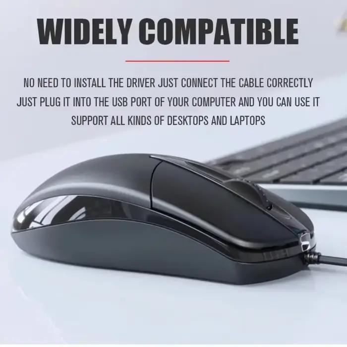 Souris optique filaire USB pour ordinateur portable