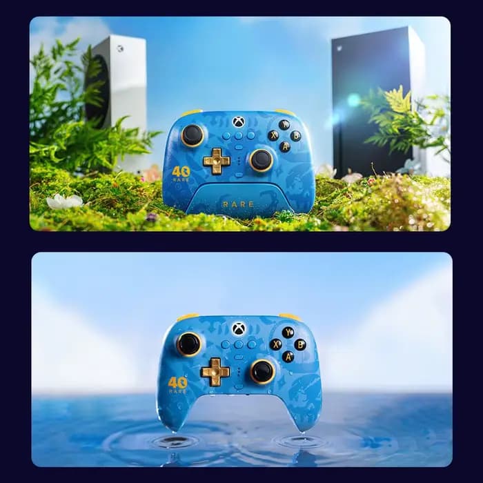 8BitDo Ultimate Contrôleur sans fil 3 modes pour Xbox, manette de jeu rare édition 40e anniversaire pour Xbox One, Apple, PC et Android