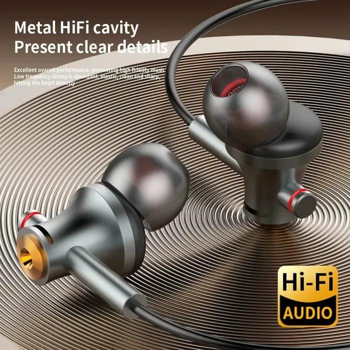 Écouteurs intra-auriculaires filaires Type-C avec son Dolby et réduction du bruit