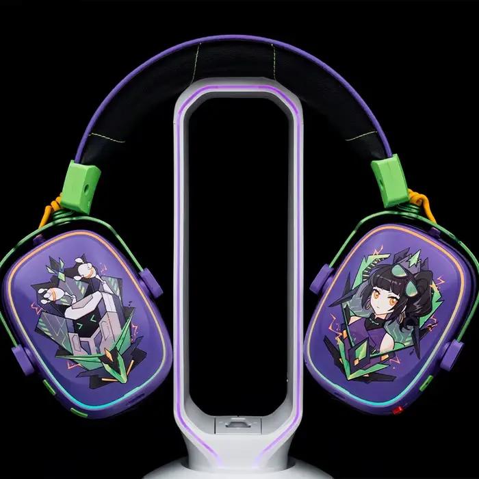 VALKYRIE VK S1 casque de jeu sans fil Triple Mode Microphone détachable 15ms Ultra-faible latence