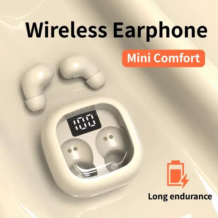 Mini écouteurs sans fil Bluetooth invisibles pour petits conduits auditifs, écouteurs de sommeil discrets et confortables pour écouter en toute discrétion
