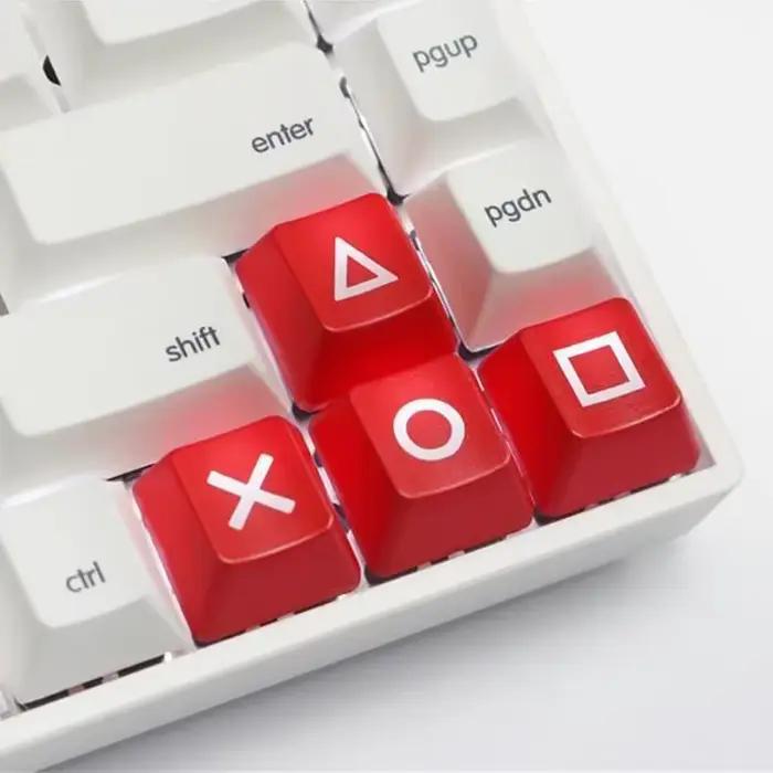 Capuchons de touches rétroéclairés flèche WASD, rouge et noir, profil OEM, pour clavier mécanique de jeu Cherry MX Switch, personnalisé