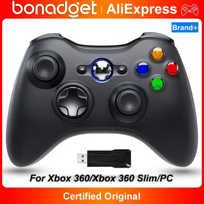 Contrôleur de jeu sans fil pour Xbox 360 PC 2.4G manette de jeu avec interface USB boutons linéaires pour consoles de jeux vidéo occasions spéciales