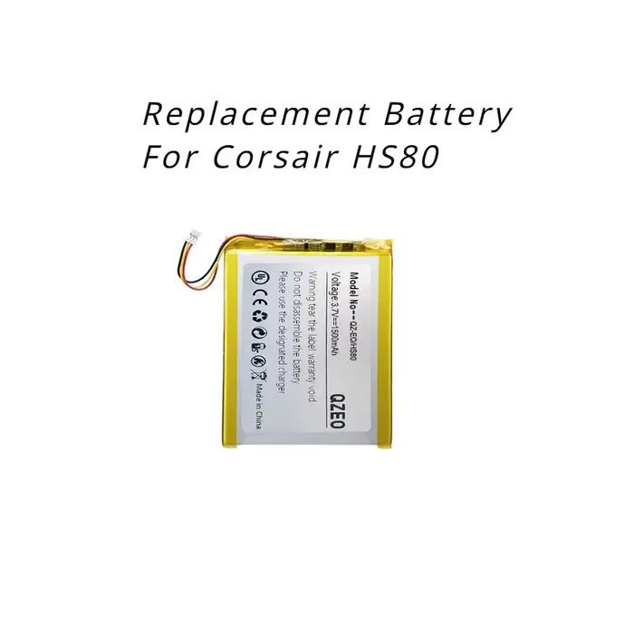 Batterie de remplacement pour casque sans fil Corsair HS55 HS80 Max