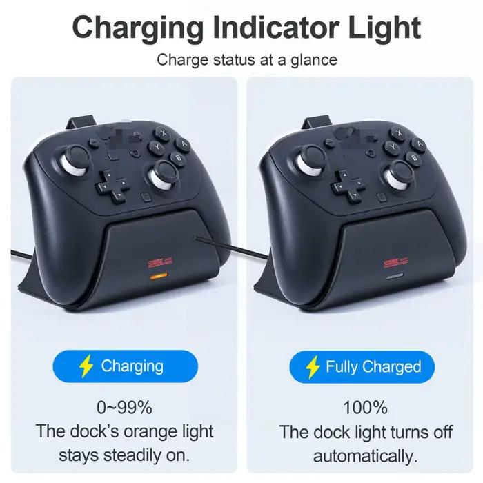 Station de charge pour manette de jeu Switch2 Pro