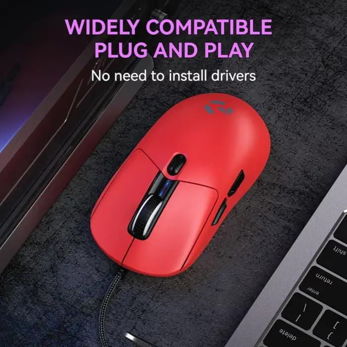 Souris de jeu filaire 6 niveaux DPI réglable jusqu'à 12800DPI puce A825 instantanée programmation Macro rvb conception