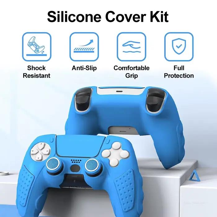 Housse en silicone pour accessoires de manette PS5