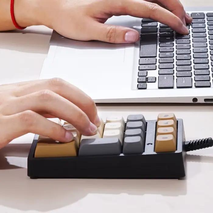 APAYADO T21 Clavier numérique mécanique 21 touches