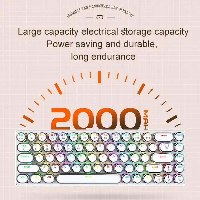 Punk clavier mécanique sans fil APAYADO éclairage rvb dynamique