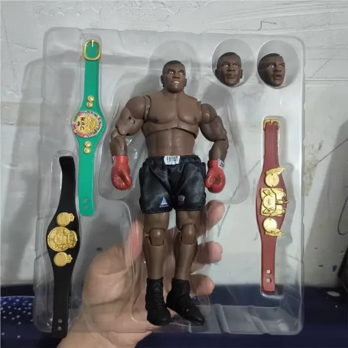3 tête visage tempête jouets boxe Boxer Champion Mike Tyson Final rond Mike Tyson figurine à collectionner modèle jouet