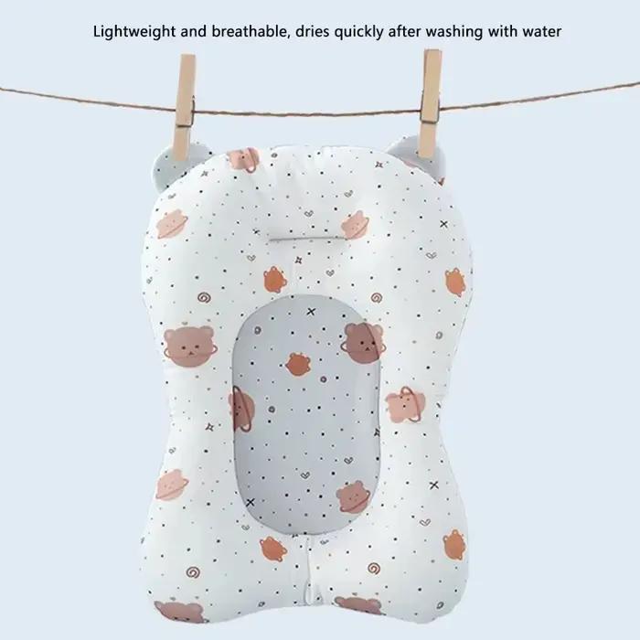 Coussin de baignoire antidérapant pour douche de bébé, tapis de baignoire pour nouveau-né, dessin animé, sécurité, soins infirmiers, Support pliable, coussin confortable pour le corps, oreiller