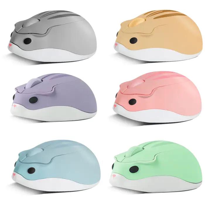 Souris sans fil 2.4G, aspect Hamster mignon