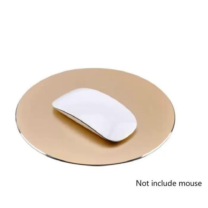 1 pièces tapis de souris de jeu rond en alliage d'aluminium