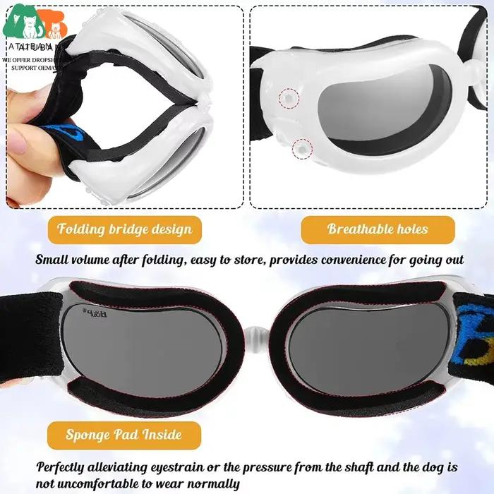 Casque et lunettes pour animaux de compagnie, casquette pour chien, chapeau pour chien, lunettes de soleil pour l'équitation, protection de sécurité des activités de plein air, animaux de compagnie