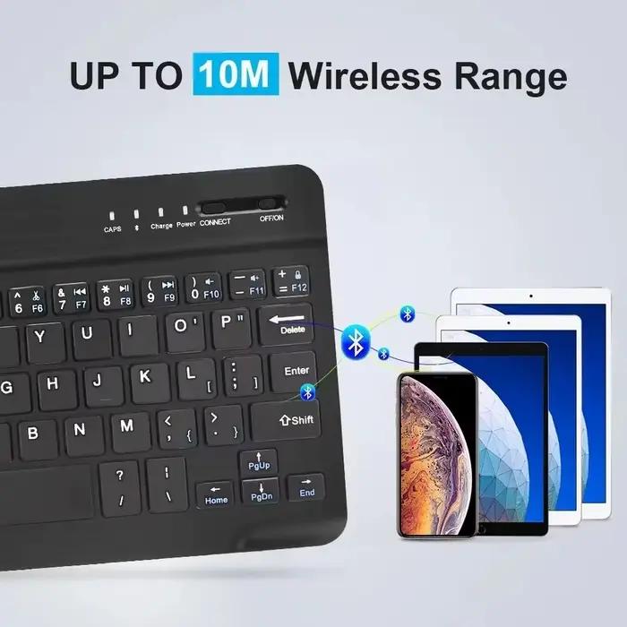 Clavier Bluetooth pour iPad 10e génération, iPad Pro 13 12 11 10 9 8 7 pouces iPad Air 13 11e génération iPad Mini tablettes Samsung Xiaomi occasions spéciales travail étudiants