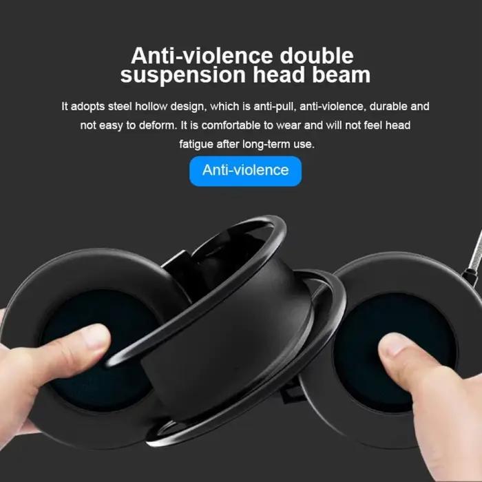 G58 casque de jeu canal Surround son stéréo lumière LED filaire tête monté écouteurs avec micro pour PC portable