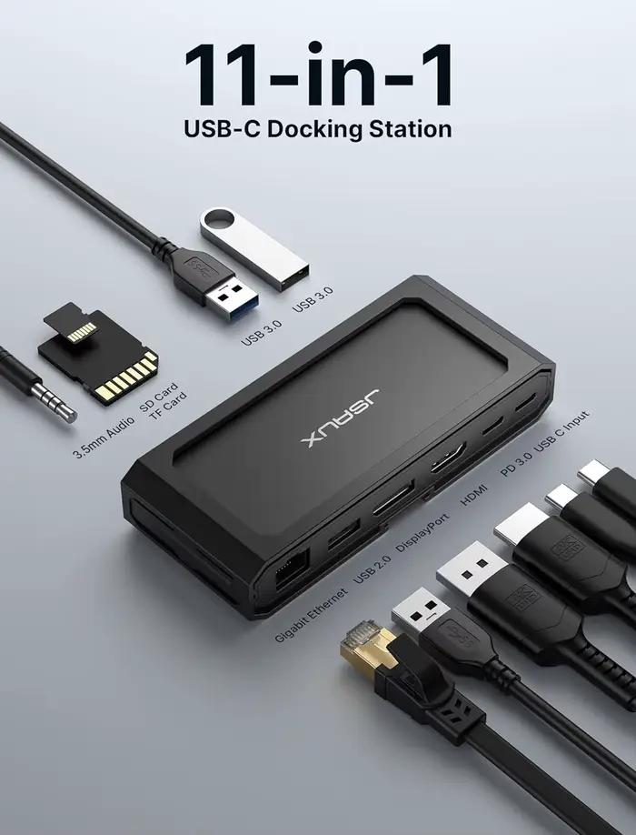 Station d'accueil pour ordinateur portable 11-en-1 Steam Deck USB-C