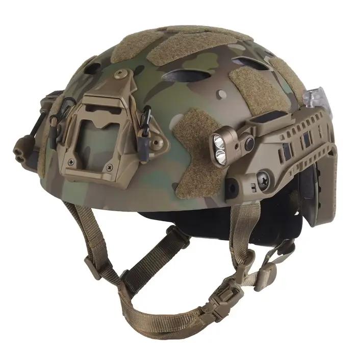 Ensemble de casque rapide à Rail ARC modulaire tactique, avec Rail ARC modulaire, lumière IR, lampe de poche LED, Double Signal lumineux, boîtier de batterie