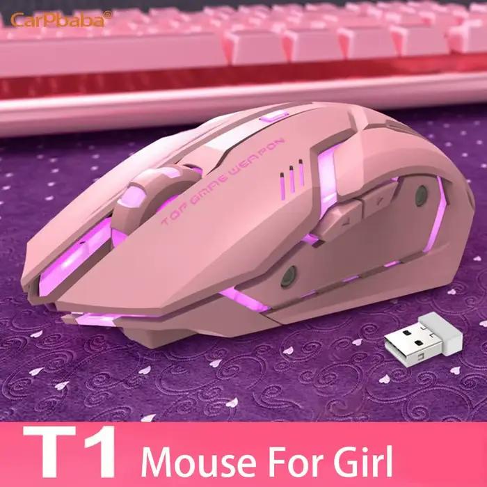 PT1T1 souris de jeu rose