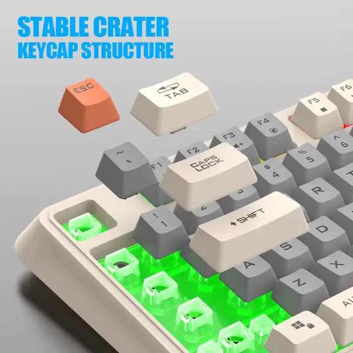 Le clavier de jeu K82 brille au fil USB pour ordinateur de bureau/ordinateur portable disponible