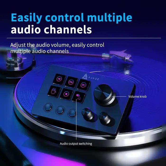 AJAZZ AKP03E clavier Macro Programmable panneau de Console multifonctionnel Assistente bouton personnalisé Mini