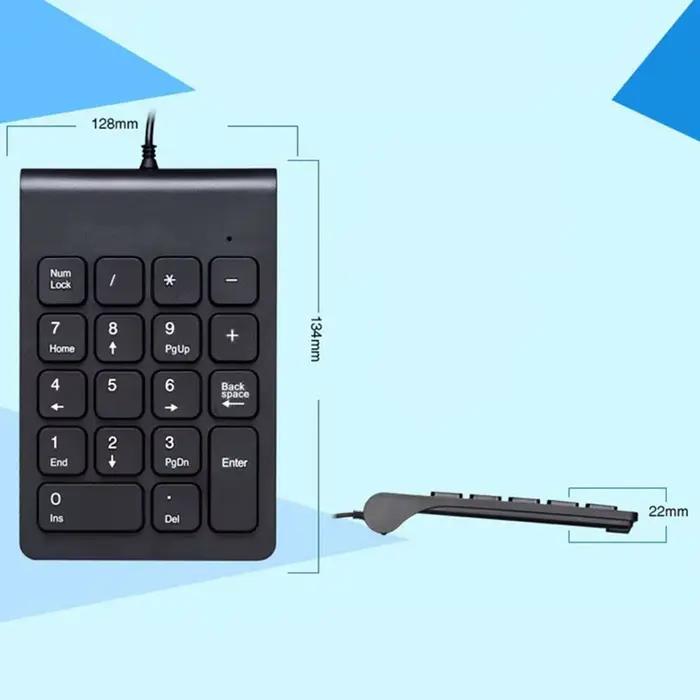 2.4G Portable sans fil USB 18 touches pavé numérique clavier