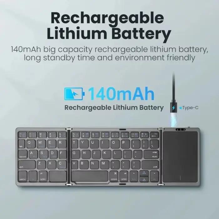 Mini clavier Bluetooth sans fil pliable