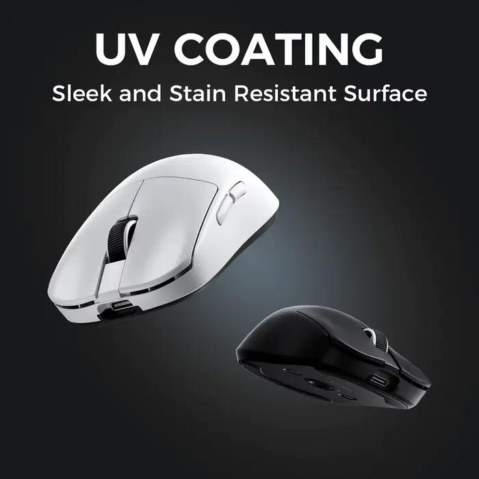MCHOSE L7 souris de jeu sans fil L7 Ultra PAW3395 26K capteur double 8K Polling 39g Ultra-léger 2.4GHz RF/BT/filaire Tri-Mode