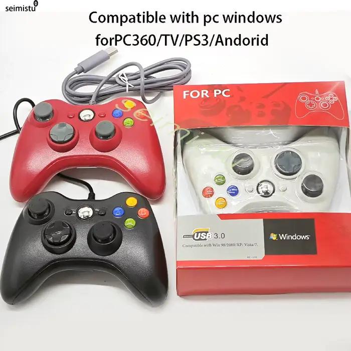 Manette de jeu filaire USB pour PC et Xbox 360 console joypad pour Windows 7 8 10 joystick controle mando manette de jeu pour gamer occassions speciales