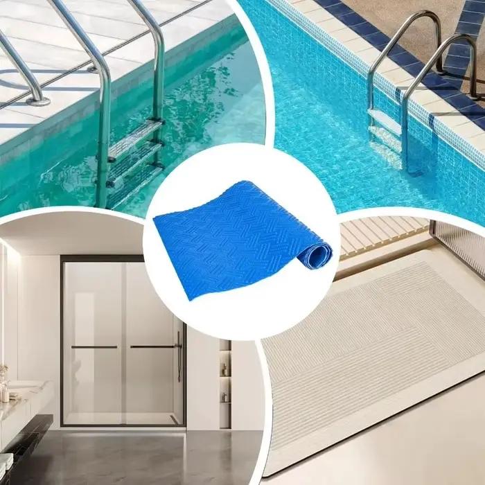 Tapis antidérapant pour échelle de piscine, résistant à l'eau, construction durable, design antidérapant, réversible